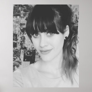 Black & White HalfAngel66 Poster