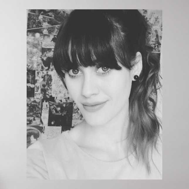 Black & White HalfAngel66 Poster (Front)