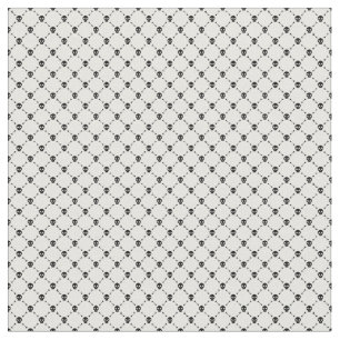 black white halloween skull crossbones print fabric