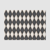 Black & White Harlequin Check Mediaeval Fairytale