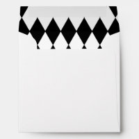 Black White Harlequin Pattern
