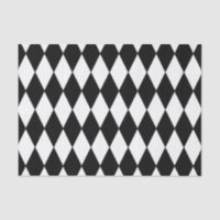 Black White Harlequin Pattern