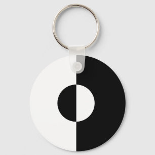 Black & White Harmony Key Ring