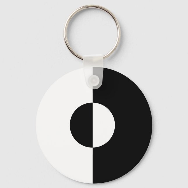 Black & White Harmony Key Ring (Front)