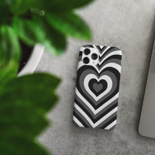 Black & White Heart iPhone Case iPhone 14 