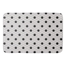 Black & White Hexagon Tile Look Mat