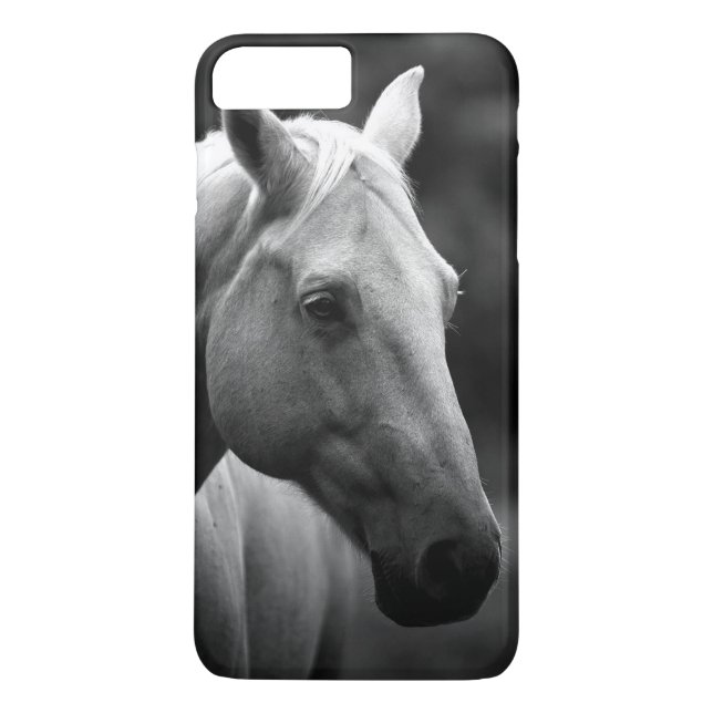 Black White Horse Case-Mate iPhone Case (Back)