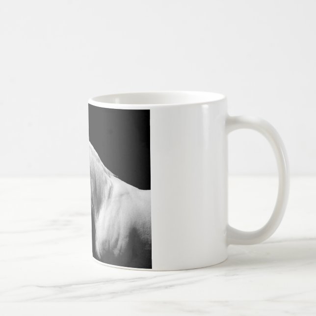 Black & White Horse Coffee Mug (Right)
