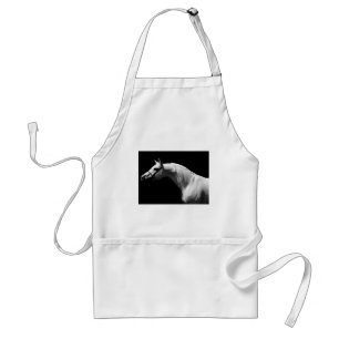 Black & White Horse Standard Apron