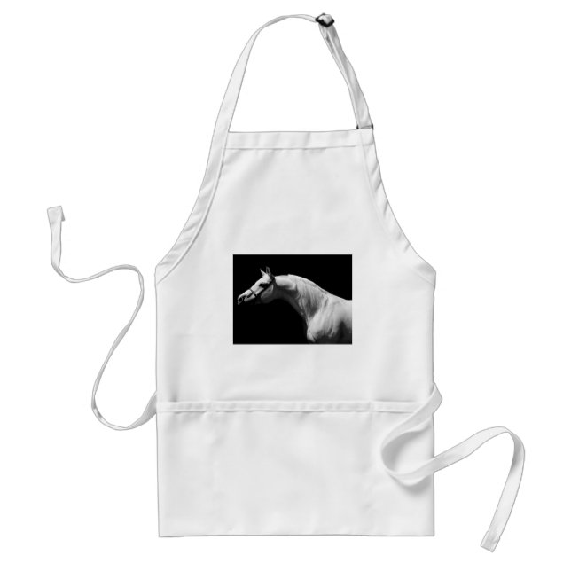 Black & White Horse Standard Apron (Front)