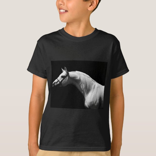 Black & White Horse T-Shirt (Front)