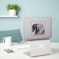 Black & White Horses in Watercolor