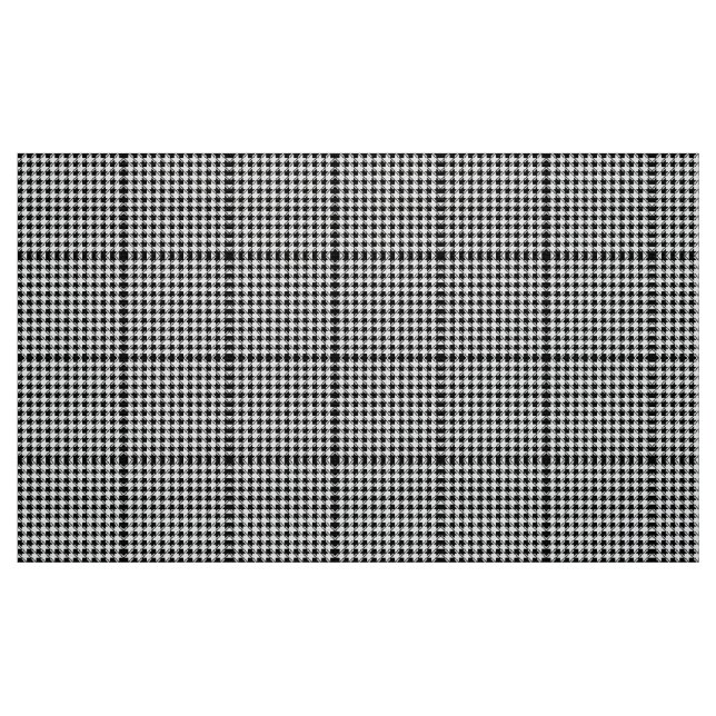 Black White Houndstooth Fabric (Fat Quarter)