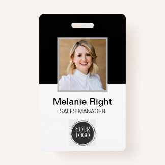 Black & White ID Badge
