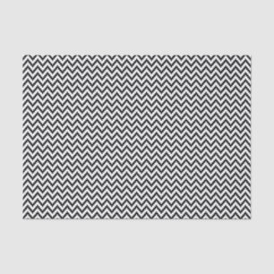 Black & White Ika Zigzag Geometric Pattern Tissue Paper