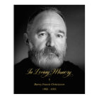 Black White In Loving Memory Photo Tribute AML21