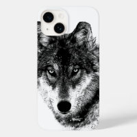 Black White Inspirational Wolf Eyes