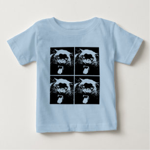 Black & White Jaguar Baby T-Shirt