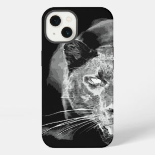 Black & White Jaguar Eye iPhone 13 Case