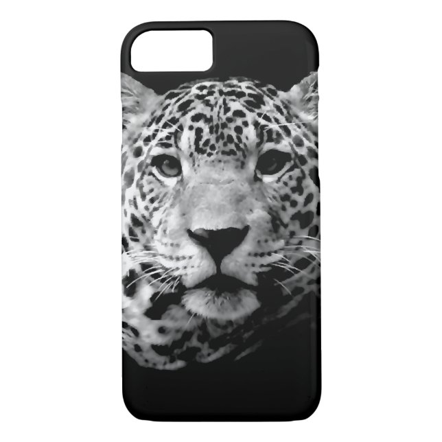 Black & White Jaguar iPhone 7 Case (Back)