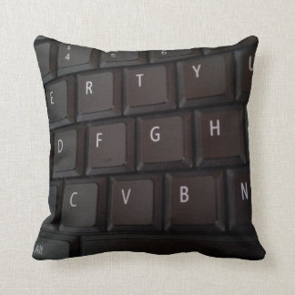 Black White Keyboard Pillow