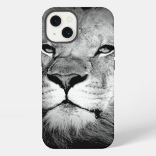 Black & White King Lion Eyes iPhone Case