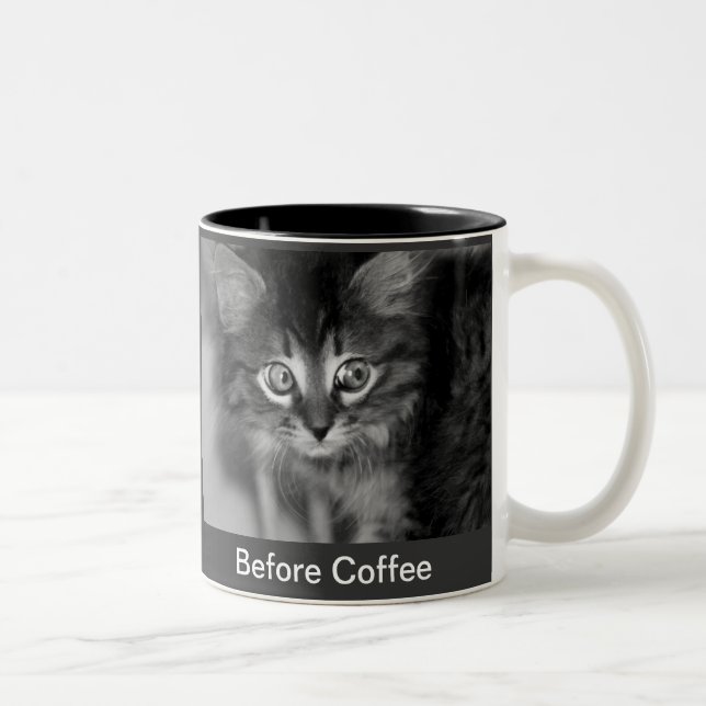 Black & White Kitty Coffee Mug (Right)