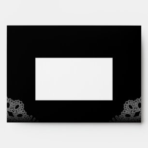 Black & White Lace Wedding Invitation Envelopes