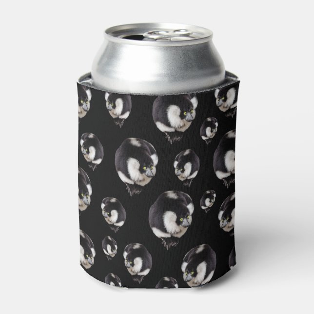 Black White Lemurs Stubby Can Cooler Holder (Can Front)