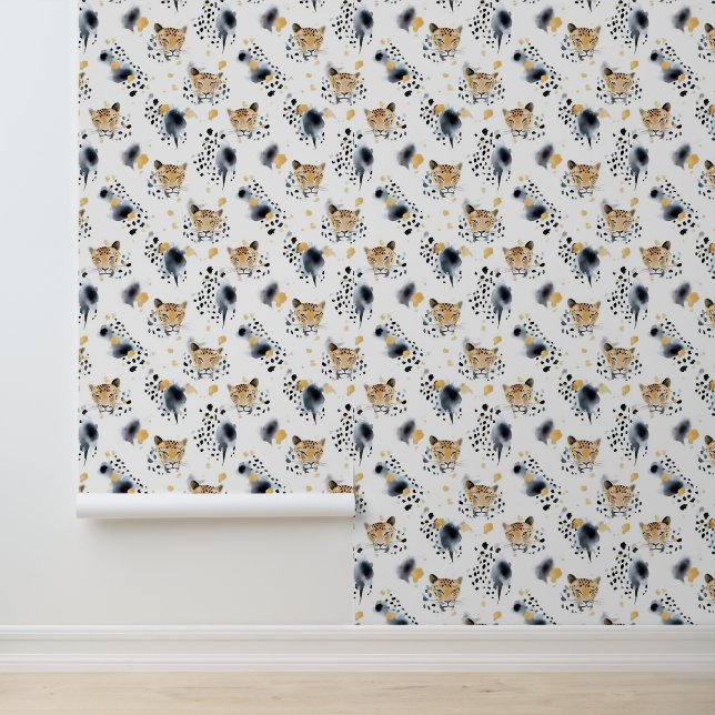 Black White Leopard Animal  Wallpaper (Application)