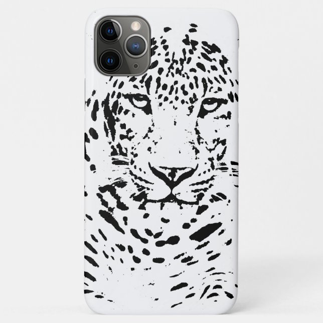 Black White Leopard Case-Mate iPhone Case (Back)