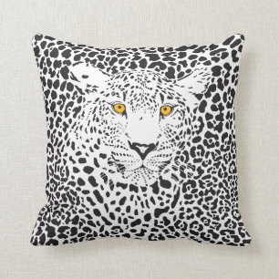 Black & White Leopard In Spots Cushion