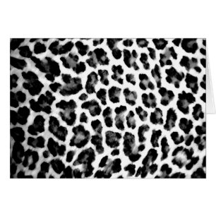 Black & White Leopard Print