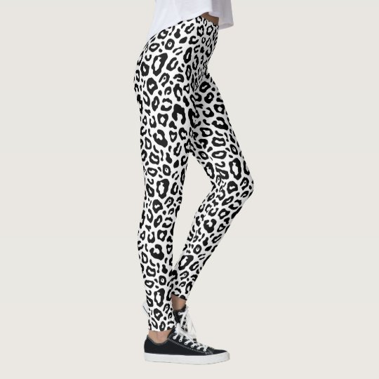 black and white patterned leggings