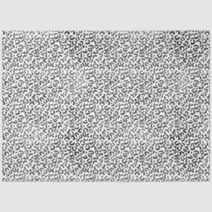 Black White Leopard Print Tissue Paper