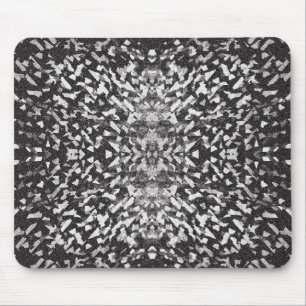 Black White Lights Reflections Mouse Pad