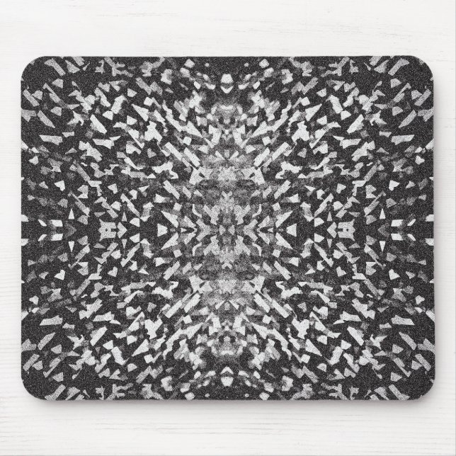Black White Lights Reflections Mouse Pad (Front)