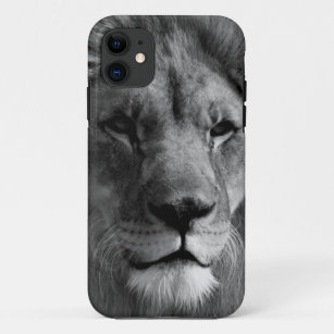 Black & White Lion iPhone 11 Case