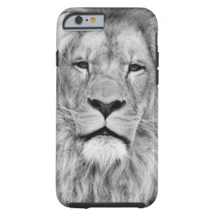 Black & White Lion Tough iPhone 6 Case