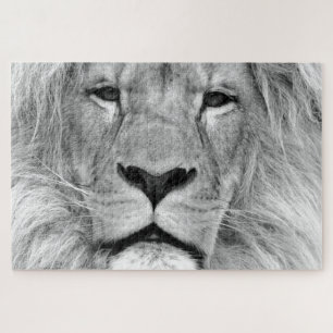 Black & White Lion Jigsaw Puzzle