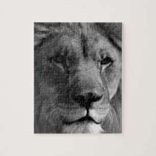 Black & White Lion Jigsaw Puzzle