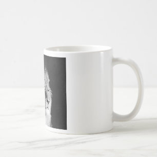 Black & White Lion Photo Coffee Mug