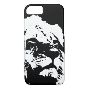 Black & white lion pop art iPhone 8/7 case