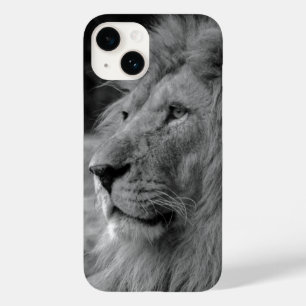 Black & White Lion - Wild Animal Case-Mate iPhone 14 Case