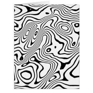 Black White liquid swirl Abstract Design