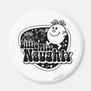 Black & White Little Miss Naughty Magnet