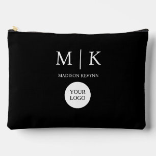 Black & White Logo Business Accessory Pouch