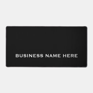 Black White Logo Company Template desk mat