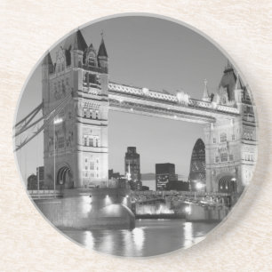 Black White London Tower Bridge Coaster