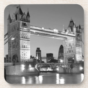 Black White London Tower Bridge Coaster